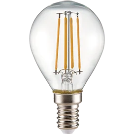Ecola globe LED Premium 7,0W G45 220V E14 4000K 360° filament прозр. нитевидный шар (Ra 80, 100 Lm/W, КП=0) 68х45