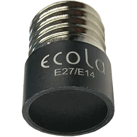 Ecola base Переходник с цоколя E27 на E14 Черный