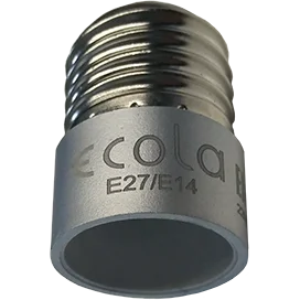 Ecola base Переходник с цоколя E27 на E14 Серебряный