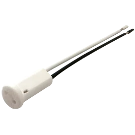Ecola base G4 патрон керамический круглый торцевой с проводами 2*8cm (1 из уп. по 10)