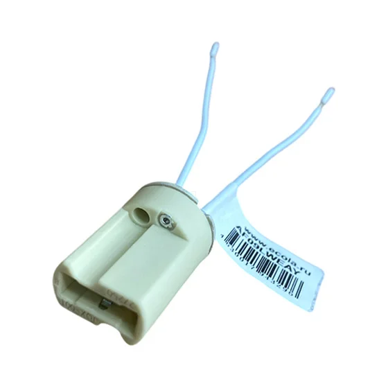 Ecola base G9 патрон керамический (с отв.для крепл) с проводами 2*8cm