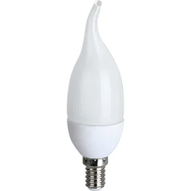 Ecola candle LED Premium 8,0W 220V E14 4000K свеча на ветру (композит) 129x37
