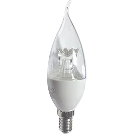 Ecola candle LED Premium 8,0W 220V E14 2700K прозрачная свеча на ветру с линзой (композит) 130x37