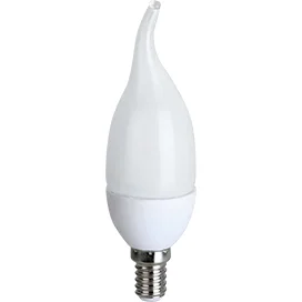 Ecola candle LED 8,0W 220V E14 4000K свеча на ветру (композит) 129x37