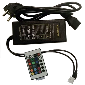 Ecola LED strip RGB IR controller моноблок с блоком питания 72W 12V 6A с инфракрасным пультом управления