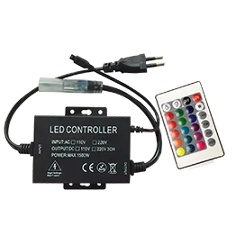 Ecola LED strip 220V RGB IR controller (IP20) 1500W 6,6A для ленты 220V 16x8 IP68 с инфракрасным пультом