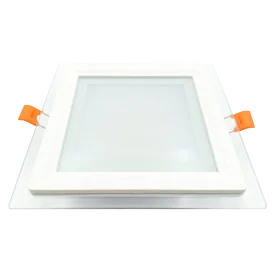 Ecola LED downlight встраив.2042 Квадратный даунлайт со стеклом и подсветкой с драйвером 12W 220V 4200K 160x160x35