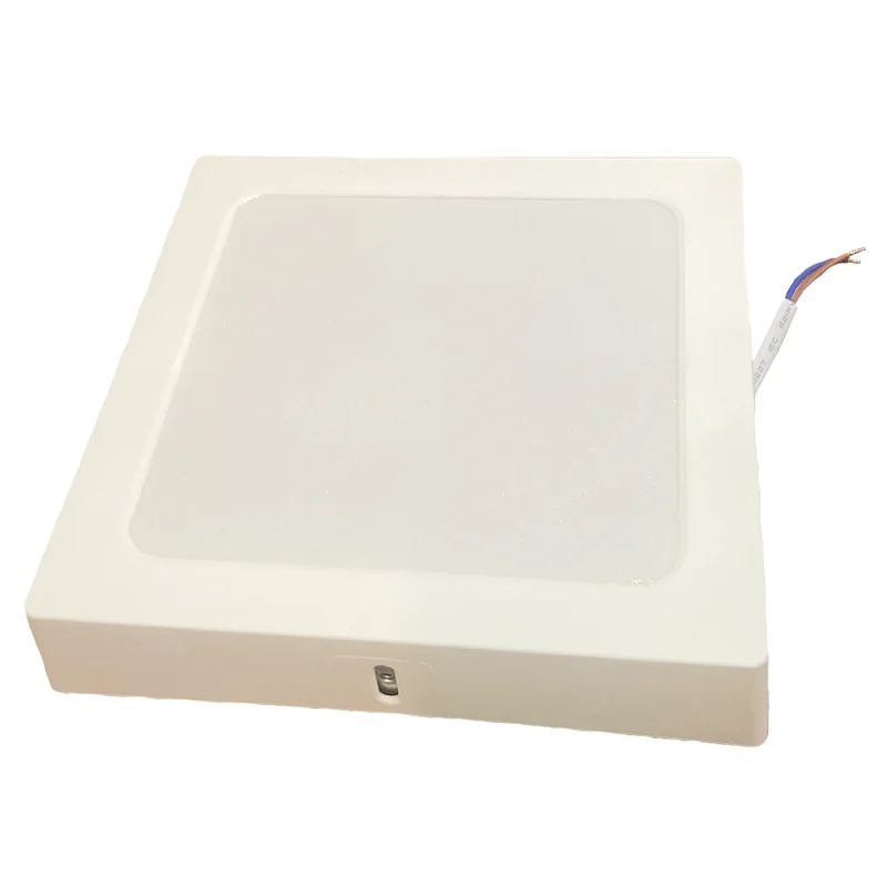 Ecola LED downlight накладной 4020 Квадратный даунлайт с драйвером внутри 24W 220V 4200K 210x210x30