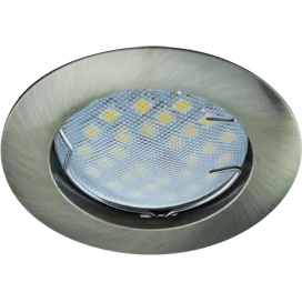 Ecola MR16 DL100 GU5.3 Светильник встр. литой Черненая Бронза 24x75