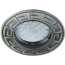 Ecola MR16 DL110A GU5.3 Светильник встр. литой Антик Черненая Бронза 24x86 (кd74)