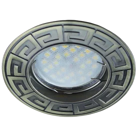 Ecola MR16 DL110A GU5.3 Светильник встр. литой Антик Черненая Бронза 24x86 (кd74)