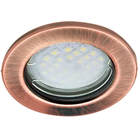 Ecola Light MR16 DL90 GU5.3 Светильник встр. плоский Черненая Медь 30x80 - 2pack (кd74)