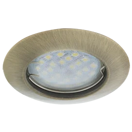 Ecola Light MR16 DL92 GU5.3 Светильник встр. выпуклый Черненая Бронза 30x80 (кd74)