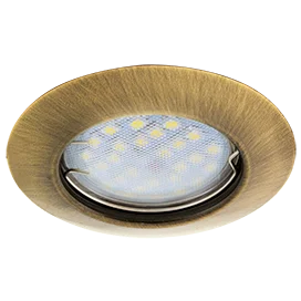 Ecola Light MR16 DL92 GU5.3 Светильник встр. выпуклый Черненая Бронза 30x80 - 2pack (кd74)