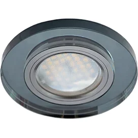 Ecola MR16 DL1650 GU5.3 Glass Стекло Круг Черный / Черный хром 25x95 (кd74)