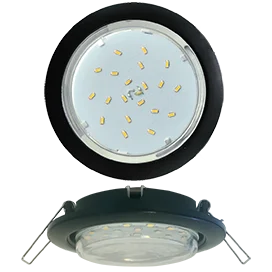 Ecola GX53 5355 Встраиваемый Легкий Черный (светильник) 25x106
