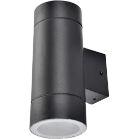 Ecola GX53 LED 8013A светильник накладной IP65 прозрачный Цилиндр металл. 2*GX53 Черный 205x140x90
