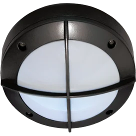 Ecola GX53 LED B4143S светильник накладной IP65 матовый Круг с решеткой алюмин. 1*GX53 Черный 145x145x65