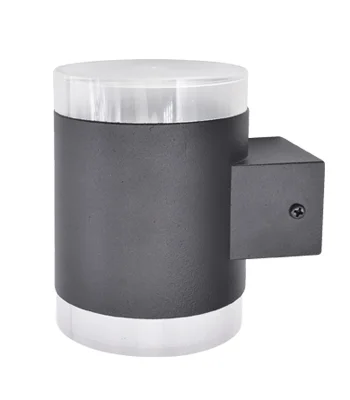 Ecola GX53 LED 8015A светильник накладной IP65 прозрачный Цилиндр малый металл. 2*GX53 Черный 115x108x80