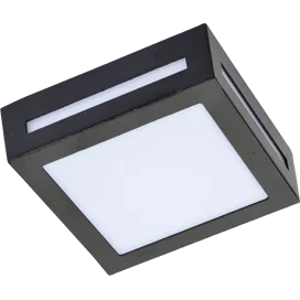 Ecola GX53 LED 3082W светильник накладной IP65 матовый Квадрат металл. 1*GX53 Черный 136x136x55