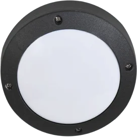 Ecola GX53 LED B4139S светильник накладной IP65 матовый Круг алюмин. 1*GX53 Черный 145x145x65