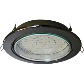 Ecola GX70-H5 светильник встраив. без рефл. Черный хром 53x151 (кd135)