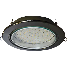 Ecola GX70-H5 светильник встраив. без рефл. Черный хром 53x151 (кd135)