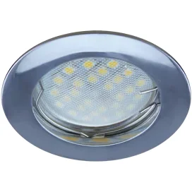 Ecola MR16 DL100 GU5.3 Светильник встр. литой Хром 24x75