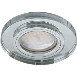 Ecola MR16 DL1650 GU5.3 Glass Стекло Круг Хром / Хром 25x95 (кd74)