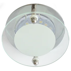 Ecola MR16 DL201 GU5.3 Glass Круг со стеклом Прозрачный и Матовый / Хром 45x80