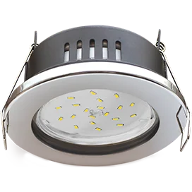 Ecola GX53 H9 защищенный IP65 светильник встраив. без рефл. хром 98х55