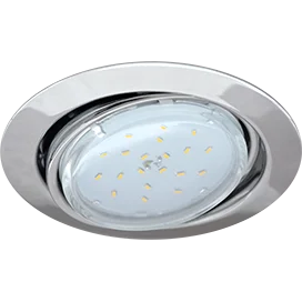 Ecola GX53 FT9073 светильник встраиваемый поворотный хром 40x120