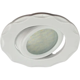 Ecola MR16 DH07 GU5.3 Светильник встр. поворотный Звезда (скрытый крепеж лампы) Белый 25x88 (кd74)