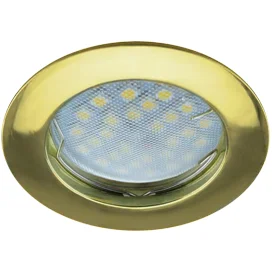 Ecola MR16 DL100 GU5.3 Светильник встр. литой Золото 24x75