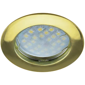 Ecola MR16 DL100 GU5.3 Светильник встр. литой Золото 24x75