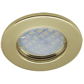 Ecola Light MR16 DL90 GU5.3 Светильник встр. плоский Золото 30x80 - 2pack (кd74)