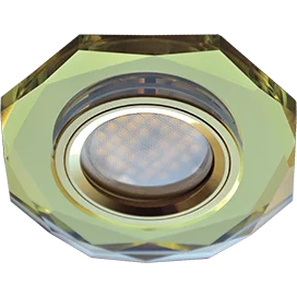 Ecola MR16 DL1652 GU5.3 Glass Стекло 8-угольник с прямыми гранями Золото / Золото 25x90 (кd74)