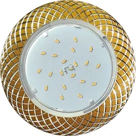 Ecola GX53 H4 DL5381 светильник встраив. без рефл. Сетка матовое Золото/Алюм 20x110 (к+)