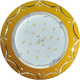 Ecola GX53 H4 DL5384 светильник встраив. без рефл. Звезда матовое Золото/Алюм 20x110 (к+)