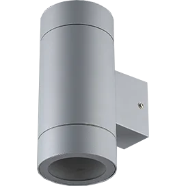Ecola GX53 LED 8013A светильник накладной IP65 прозрачный Цилиндр металл. 2*GX53 Серый матовый 205x140x90