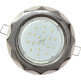 Ecola GX53 H4 9014 светильник встраив. без рефл. "Звезда" черный хром-жемчуг 38x116 (к+)