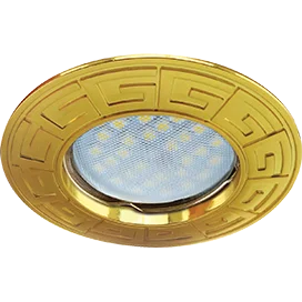 Ecola MR16 DL110A GU5.3 Светильник встр. литой Антик Золото 24x86 (кd74)