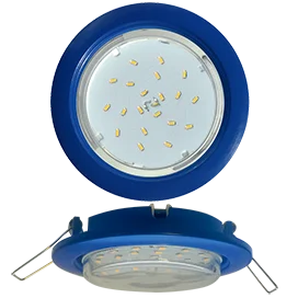 Ecola GX53 5355 Встраиваемый Легкий Синий (светильник) 25x106