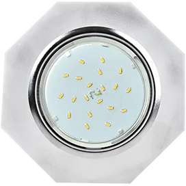 Ecola GX53 H4 5312 Glass Стекло 8-угольник с прямыми гранями хром - матовый 38x133 (к+)