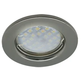 Ecola Light MR16 DL90 GU5.3 Светильник встр. плоский Черный Хром 30x80 (кd74)