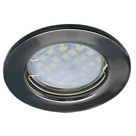 Ecola Light MR16 DL90 GU5.3 Светильник встр. плоский Черный Хром 30x80 - 2pack (кd74)