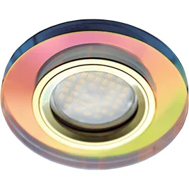 Ecola MR16 DL1650 GU5.3 Glass Стекло Круг Мультиколор / Золото 25x95 (кd74)