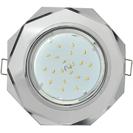 Ecola GX53 H4 5312 Glass Стекло 8-угольник с прямыми гранями хром - хром (зеркальный) 38x133 (к+)
