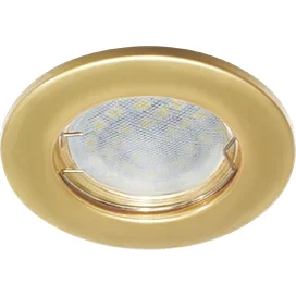 Ecola Light MR16 DL90 GU5.3 Светильник встр. плоский Перламутровое золото 30x80 (кd74)