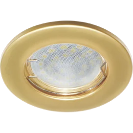 Ecola Light MR16 DL90 GU5.3 Светильник встр. плоский Перламутровое золото 30x80 (кd74)